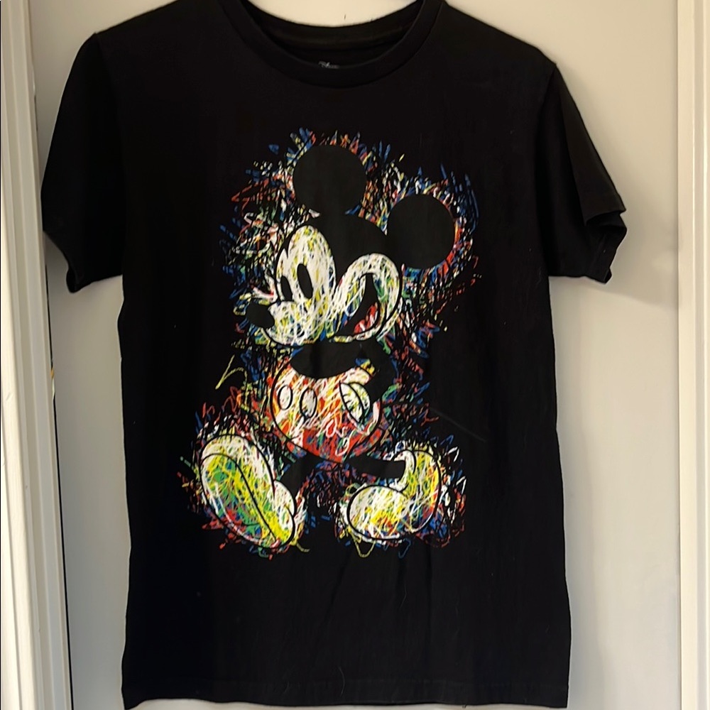 Disney Black Mickey Mouse Short Sleeve Tee